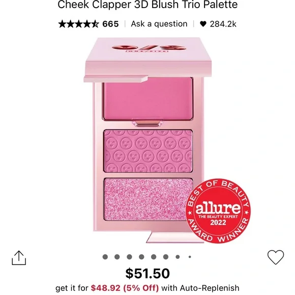 Cheek Clapper 3D Blush Trio Palette in Pink - Picture 1 of 1